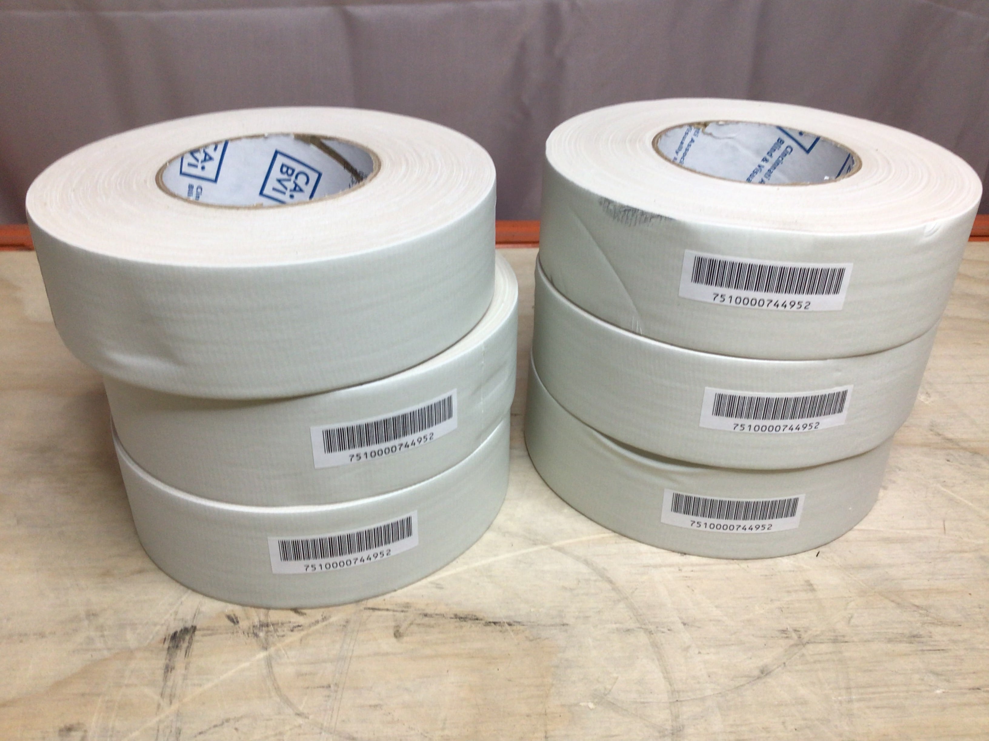 WATERPROOF TAPE ORIGINAL 100MPH TAPE 2" WHITE 7510000744952 (6 ROLLS, 60 YDS EA) (8131607527662)